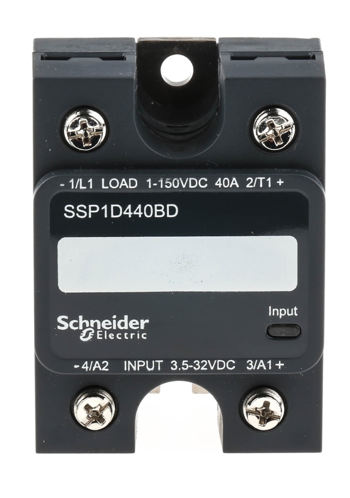 Schneider Electric Harmony Relay Series Solid State Relay, 40 A Load, Panel Mount, 150 V dc Load, 32 V dc Control