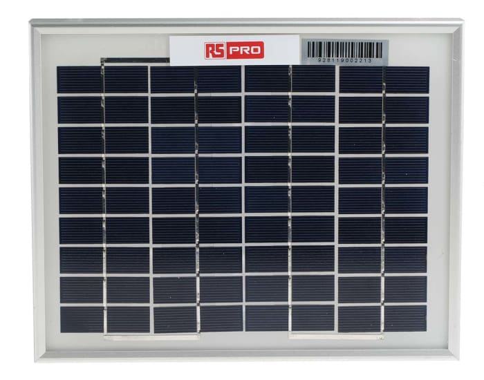 RS PRO RS PRO 5W Polycrystalline solar panel 9046128 RS Components