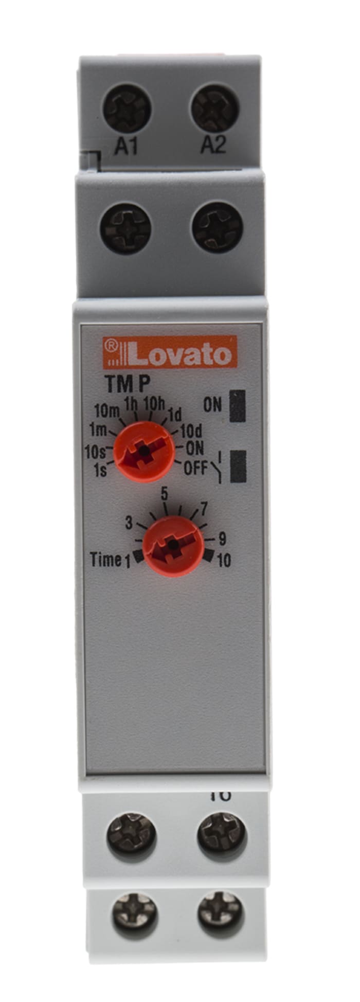 Lovato DIN Rail Mount Timer Relay, 24 → 240 V ac, 24 → 48V dc, 2-Contact, 0.1 s → 10days,