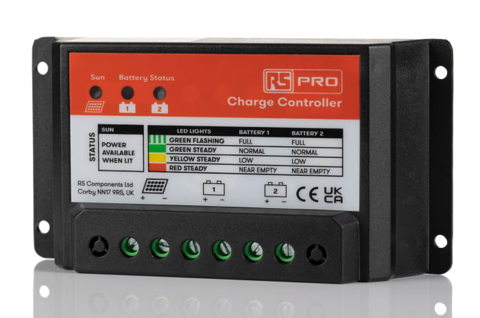 RS PRO RS PRO 12 V 24 V 10A Solar Charge Controller 905 4532 RS Components