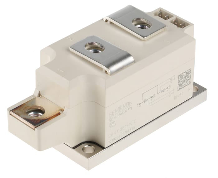 Semikron Danfoss SKKT 250/16 E, Dual Thyristor Module 1600V, 250A 200mA