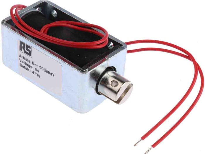 Solentec Limited Linear Solenoid, 6 V dc, 57.7 x 25.4 x 31.8 mm