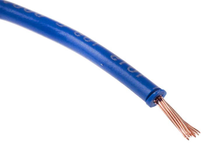 Cable de conexión RS PRO, área transversal 1.5mm² Filamentos del Núcleo 30/0,25 mm Azul Oscuro, 1 kV, long. 100m,