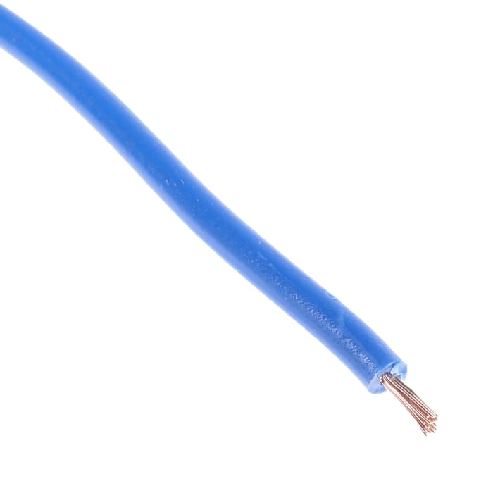 Cable de conexión RS PRO, área transversal 0,75 mm² Filamentos del Núcleo 24/0.2 mm Azul Oscuro, 1 kV, long. 100m,