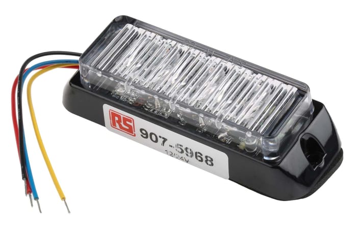 RS PRO Green Flashing Light Module, 12 V dc, 24 V dc, Surface Mount, Wall Mount, LED Bulb, IP67