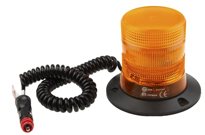Balise clignotante à LED Ambre RS PRO, 10 → 100 V c.c.
