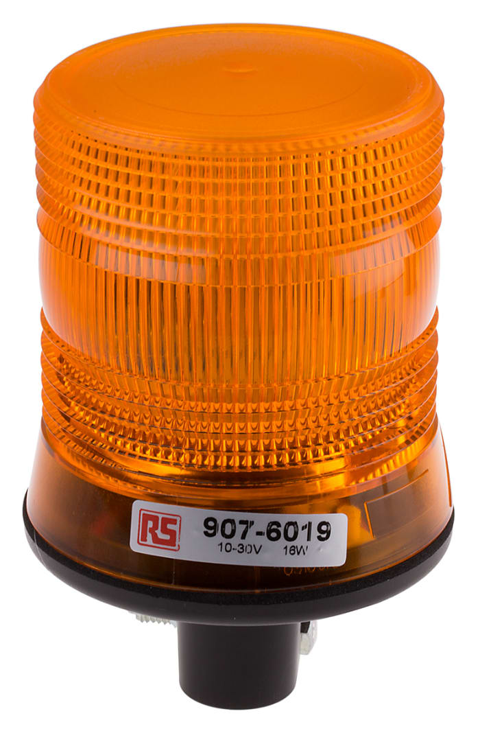 Balise clignotante à LED Ambre RS PRO, 10 → 100 V c.c.