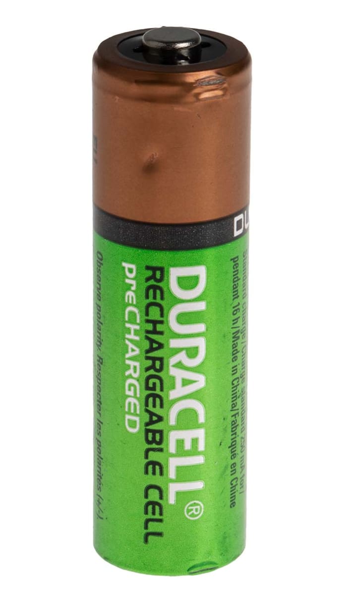 Duracell Recharge Ultra AA NiMH Rechargeable AA Batteries, 2.4Ah, 1.2V - Pack of 4