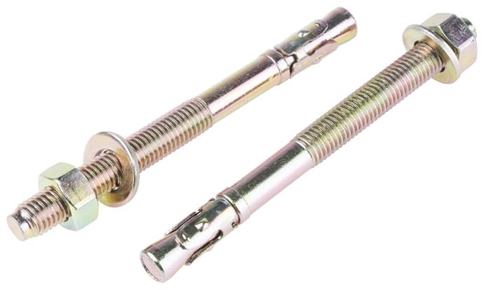 RS PRO RS PRO Carbon Steel Anchor Bolt M12 x 140mm 12mm Fixing Hole 908 6983 RS Components