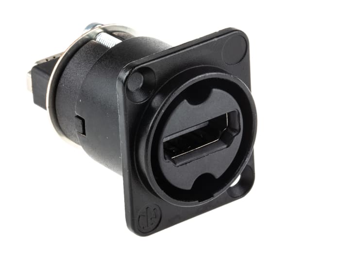 Connecteur HDMI Neutrik Femelle Traversée de panneau 19 voies Standard Droit