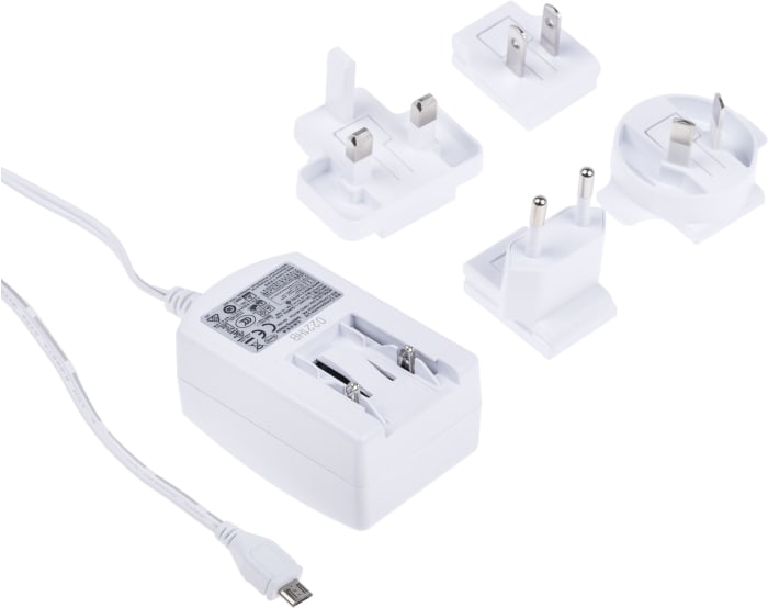 Raspberry Pi Power Supply, Micro USB Type B with Universal Plug Type, 1.5m
