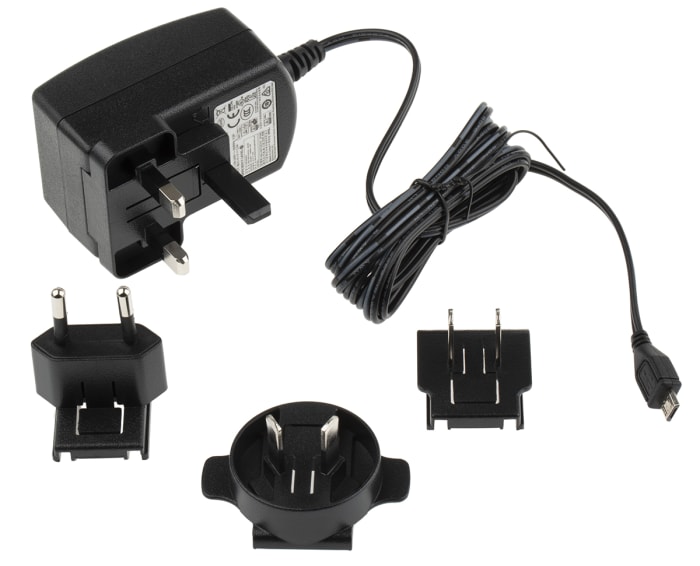 Stontronics Raspberry Pi Power Supply, Micro USB Type B with Universal Plug Type, 1.5m