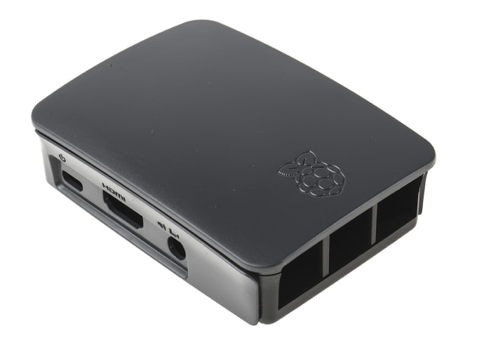 Raspberry Pi Plastic Case for use with Raspberry Pi 2B, Raspberry Pi 3B, Raspberry Pi 3B+