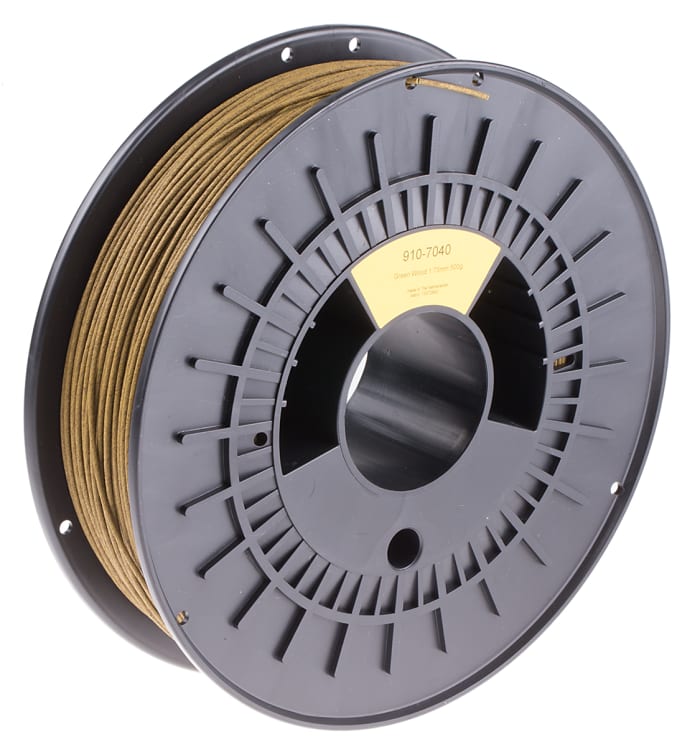 RS PRO 1.75mm Light Wood 3D Printer Filament, 500g