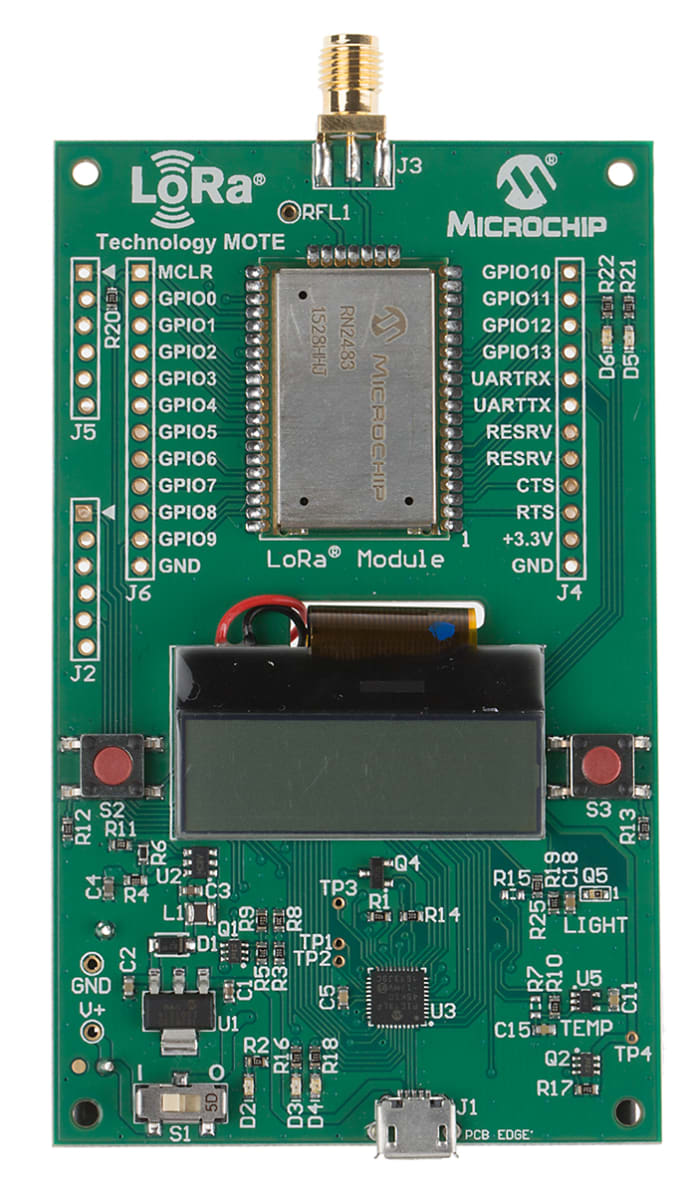 Microchip LoRa Mote RN2483 LoRa Development Board DM164138