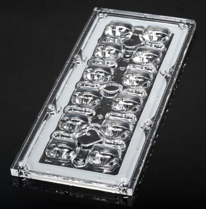 Ledil CS14143_STRADA-IP-2X6-T3, Strada-IP Series 12-Way LED Lens, Rectangular Beam