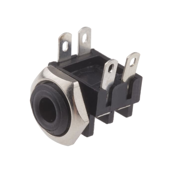 RS PRO Jack Connector 3.5 mm Panel Mount Mono Socket