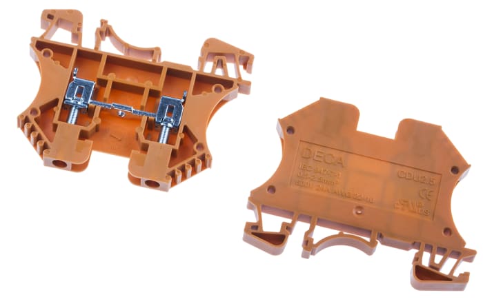 RS PRO Orange, 2.5mm², Screw Termination
