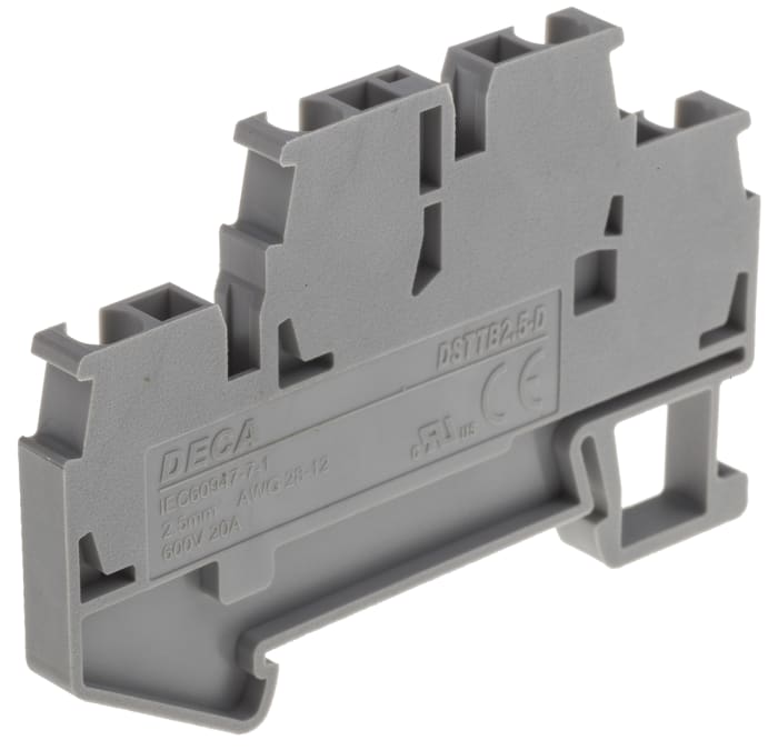 RS PRO Grey, 2.5mm², Double-Level