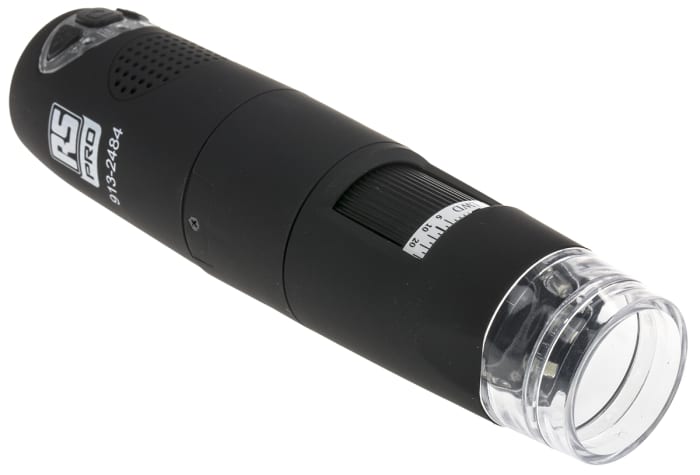 Mikroskop Wifi, poměr zvětšení: 10 → 160X, rozlišení: 1280 x 1024 pixelůů RS PRO