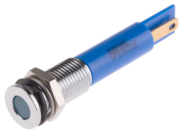 RS PRO | RS PRO Blue Panel Mount Indicator, 220V ac, Solder Lug ...
