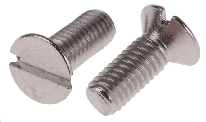 Tornillo mecánico con cabeza Cabeza avellanada con huella Ranura RS PRO, de Acero Inoxidable 8 mm Plano