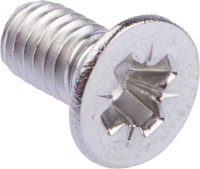 RS PRO Pozi M4 Countersunk A2 304 Stainless Steel Machine Screws DIN 965 x 8.0mm