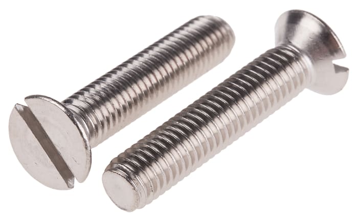 Tornillo mecánico con cabeza Cabeza avellanada con huella Ranura RS PRO, de Acero Inoxidable 40 mm Plano