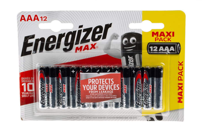 7638900410204 Energizer, Energizer MAX Alkaline AAA Batteries 1.5V, 914-5042