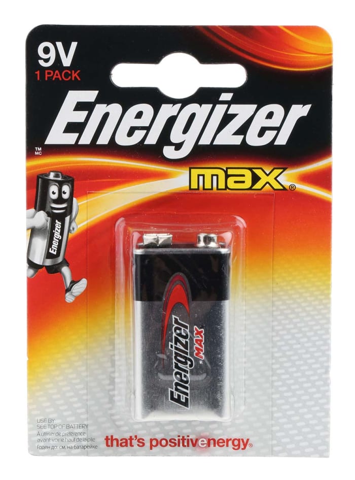 Energizer MAX Energizer Alkaline 9V Battery PP3