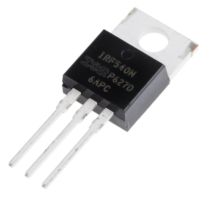 Infineon HEXFET N-Channel MOSFET, 33 A, 100 V, 3-Pin TO-220AB IRF540NPBF