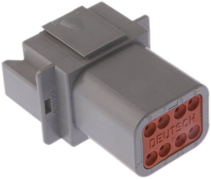 Deutsch, DT Automotive Connector Socket Grey 8 Way DT04-08PA