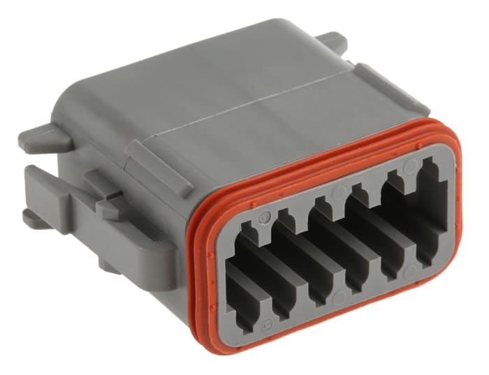 Deutsch, DT Automotive Connector Socket Grey 12 Way DT06-12SA