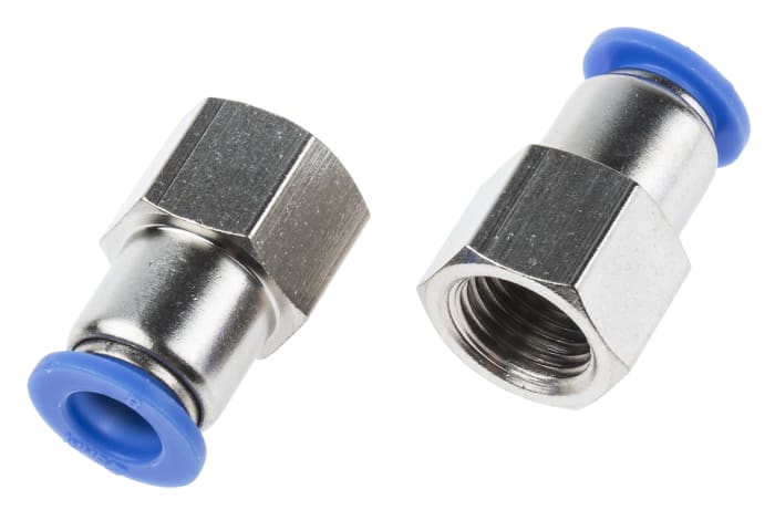 Adaptateur droit fileté RS PRO vers Enfichable, 8 mm R 1/4