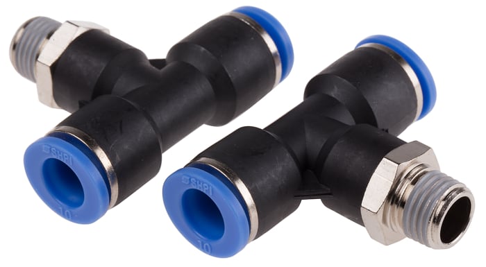 RS PRO, Male, 1/4 in, R