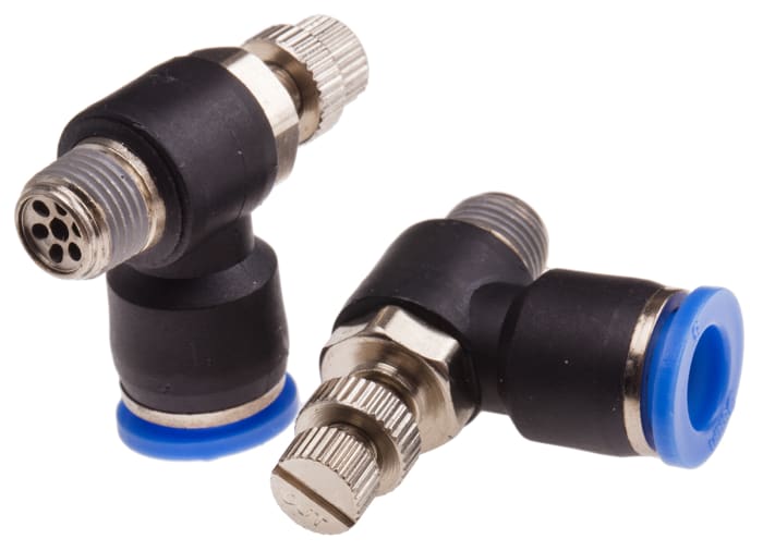 RS PRO Threaded Speed Controller x 8mm Tube Outlet Port