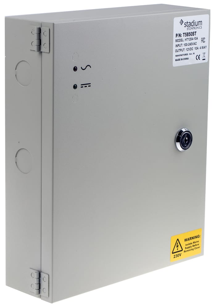 RS PRO Switching Power Supply, 12V dc, 10A, 120W, Quad Output, 100 → 240V ac Input Voltage