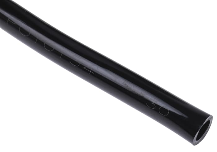 Tuyau à air comprimé RS PRO, 6mm x 4mm x 30m Noir en Polyuréthane