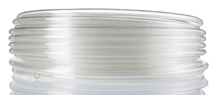 RS PRO Compressed Air Pipe Clear Polyurethane 6mm x 30m CPU Series