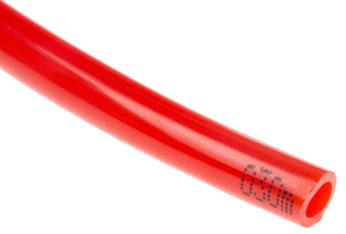 RS PRO Compressed Air Pipe Red Polyurethane 6mm x 30m CPU Series