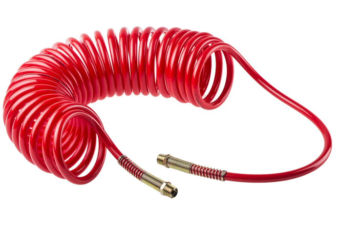 RS PRO 6m, Polyurethane Recoil Hose, with BSPT 3/8 connector