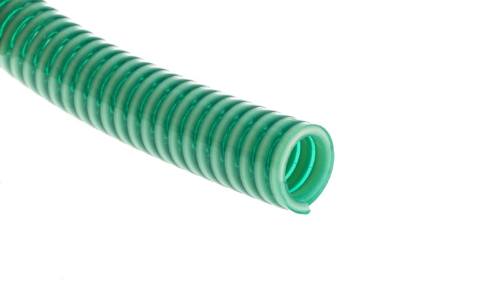 RS PRO PVC, Hose Pipe, 19mm ID, 25.6mm OD, Green, 10m