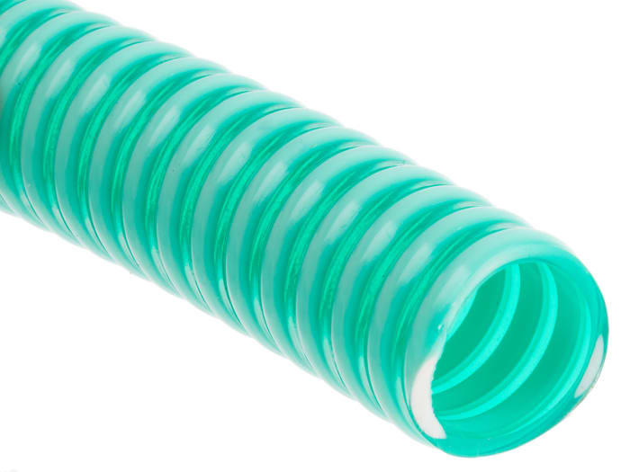 RS PRO PVC, Hose Pipe, 19mm ID, 24.6mm OD, Green, 10m