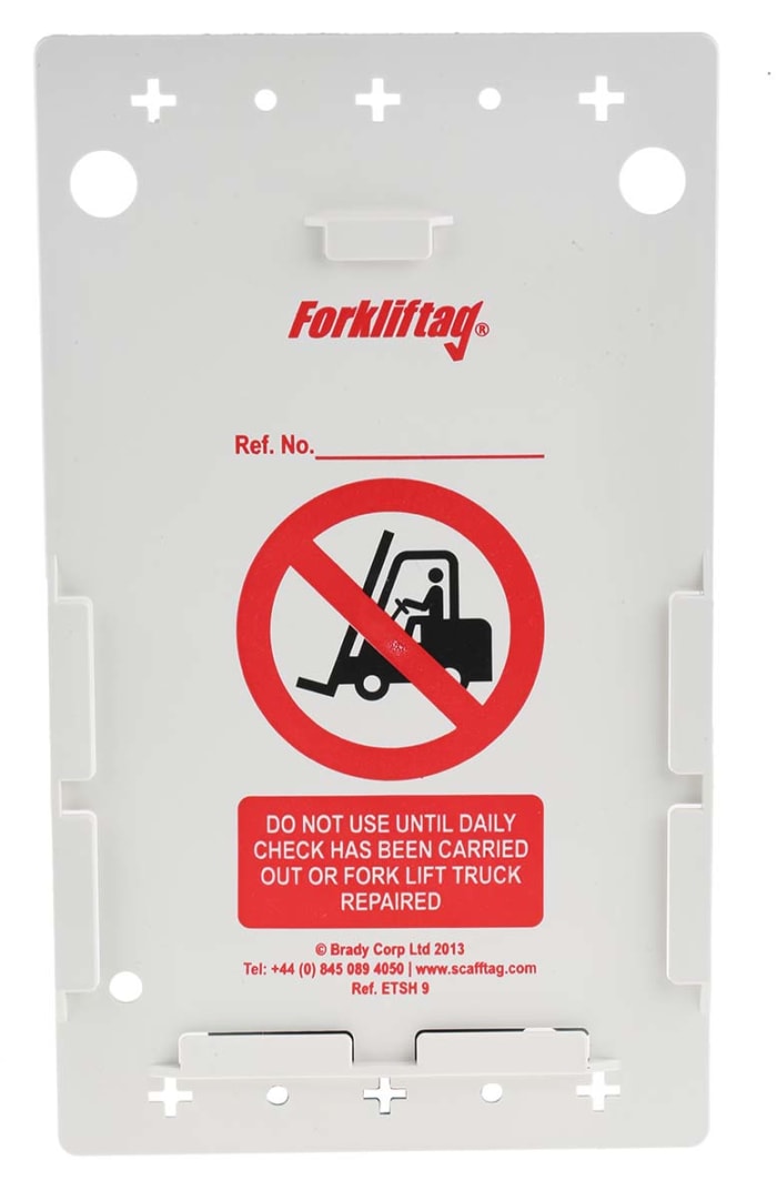 831713 Brady Brady Forklift Etiketi 917 6077 RS Components