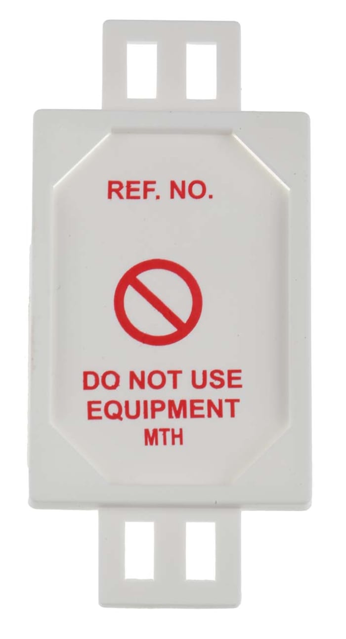 Brady Red on White Safety Prohibition Tag, English Language, 1 Per Pack per Pack