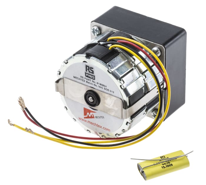 RS PRO Reversible Synchronous Geared AC Geared Motor, 9.5 W, 1 Phase, 240 V