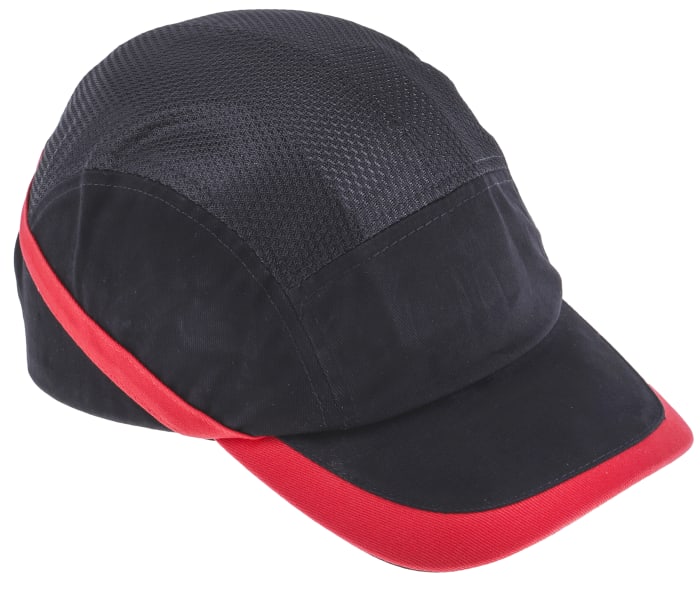 Portwest Black Standard Peak Bump Cap, ABS Protective Material