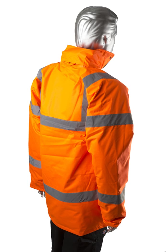 Orange safety coats deals