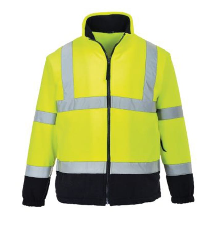Portwest Navy/Yellow Men Hi Vis Fleece, S