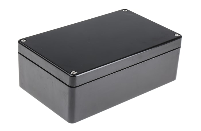 Caja RS PRO de PET Negro, 260 x 160 x 90mm, IP66